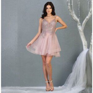 Dama Dresses for Quinceañera in Mauve Style By May Queen MQ1816